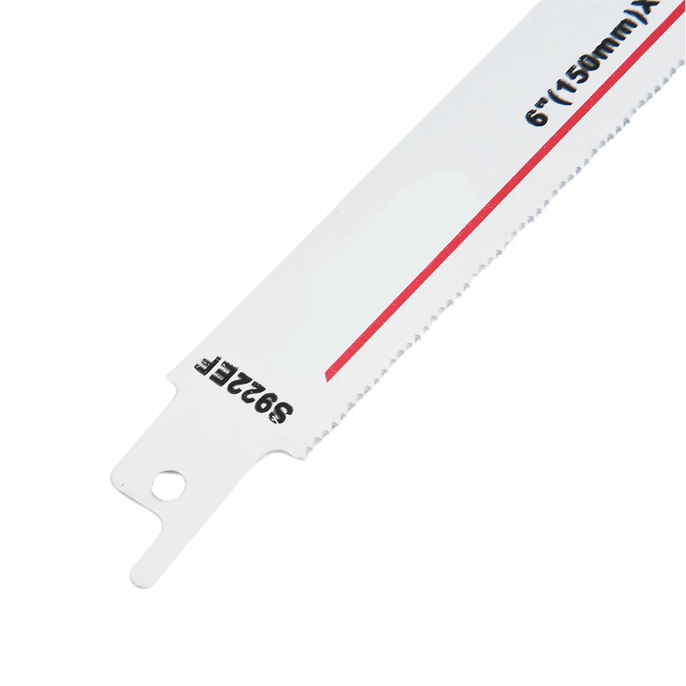 

10pcs Reciprocating Saw Blades Set White S922EF 150mm Bi-M Saw Blade Cutter Flexible Cutting Metal Power Cutting Tools