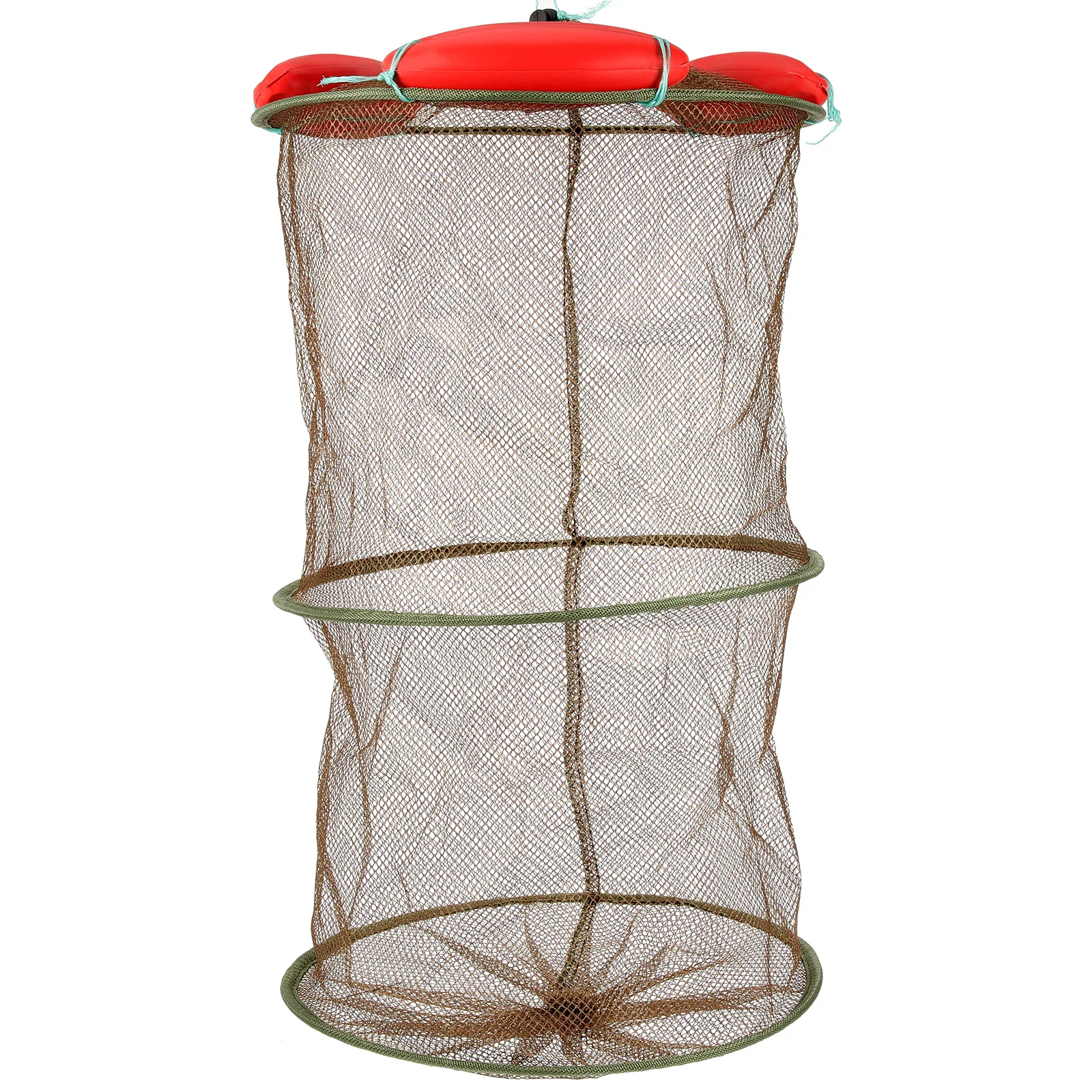 Fishing Landing Net Fishing Net Collapsible Large Capacity Fishing Net Floating Fishing Net Portable Mesh Locating Drawstring Fish Catching