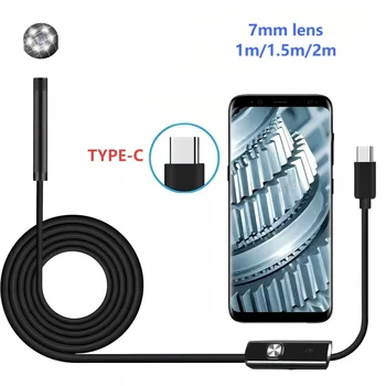 TYPE-C Endoscope Camera (7mm for android) (8mm for android/ios)Adjustable Android Inspection Borescope Cameras 1