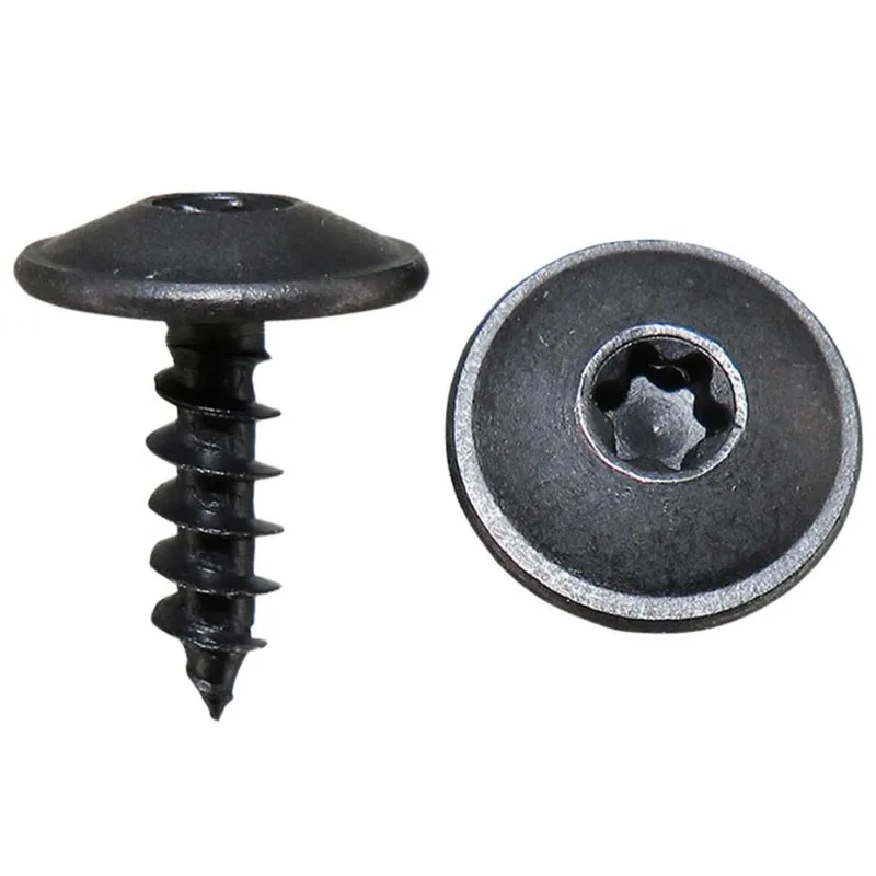 Car Screws 20pcs/set Fender Metal Self-tapping M5X16 T25 Black Plum Inner Hole For VW Audi
