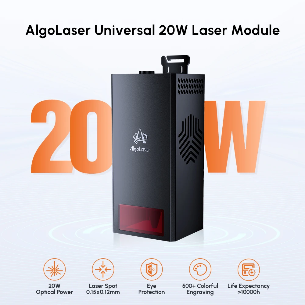 Algolaser 20W Testa Laser Per Algolaser Kit Fai Da Te/Alpha/Delta Incisore Laser Cutter Aggiornamento Parte Di Ricambio Accessori Laser Strumento