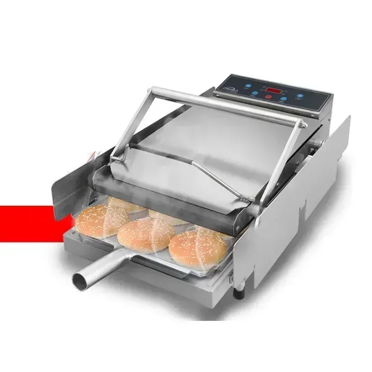 Electric Automatic Burger Patty Making Machine 220v 50hz KFC Hamburger Burger Bun Maker Machine.