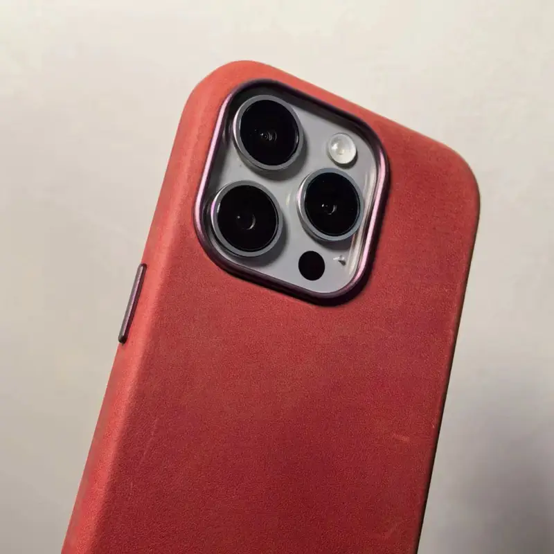 YMW Scratc Crazy Horse Genuine Leather Case for iPhone 16 15 Pro Max Plus 14 13 mini Magnetic PULL-UP Cowhide Phone Cover - Image 12