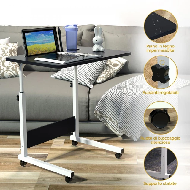 Escritorio plegable para ordenador, mesa de estudio con elevación móvil,  altura ajustable, 60x40x62-85cm, muebles para el hogar y la habitación, HWC  - AliExpress