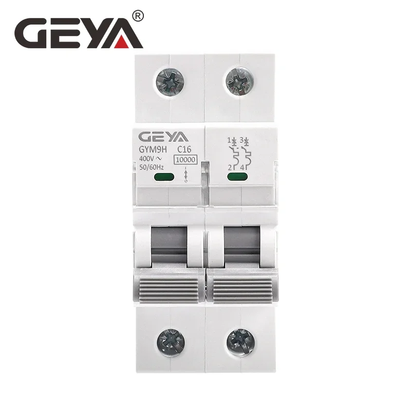 GEYA GYM9H 10KA MCB 1P 2P 3P 4P 6A 10A 16A 20A 25A 32A 40A 50A 63A Circuit Breaker 230V 400V C Curve CE CB Approved circuit breaker