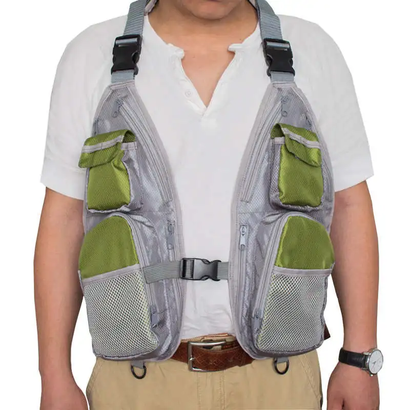 Mesh Breathable Fly Fishing Vests Fishing Tools Portable Chest