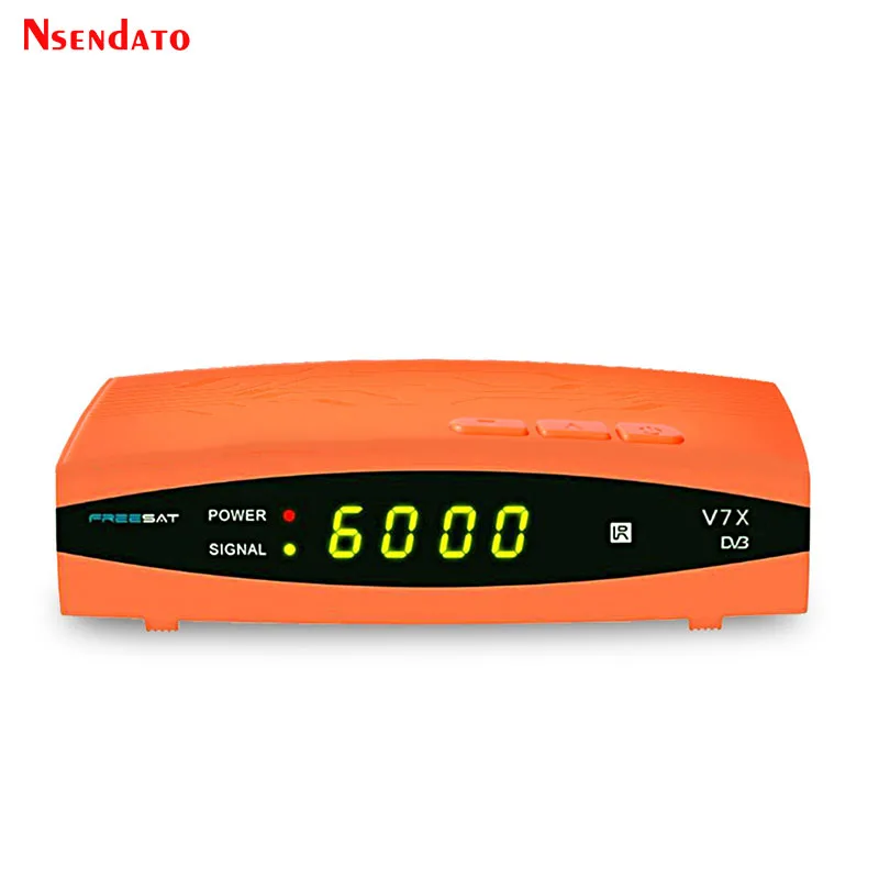Freesat V7X DVB-S/S2 Satellite TV Receiver 1080P Full HD H.264 MPEG-4 Support USB Wifi Dongle CVBS PowerVu LNB PAL/NTSC Decoder