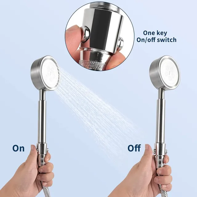 Valvola Deviatore Doccia In Ottone Cromato - 3 Vie G1/2 Per Soffione E Doccetta, Commutatore Flusso Acqua - Foto 5