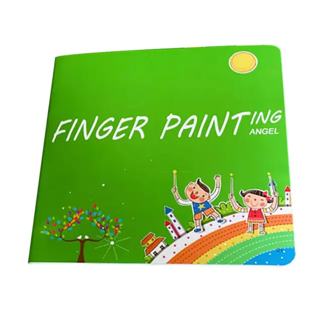 Washable Finger Paint Set Kids Painting Kit And Book Kids Washable Finger Painting  Set For Children Kids Ages 4-8 Boys And Girls - AliExpress