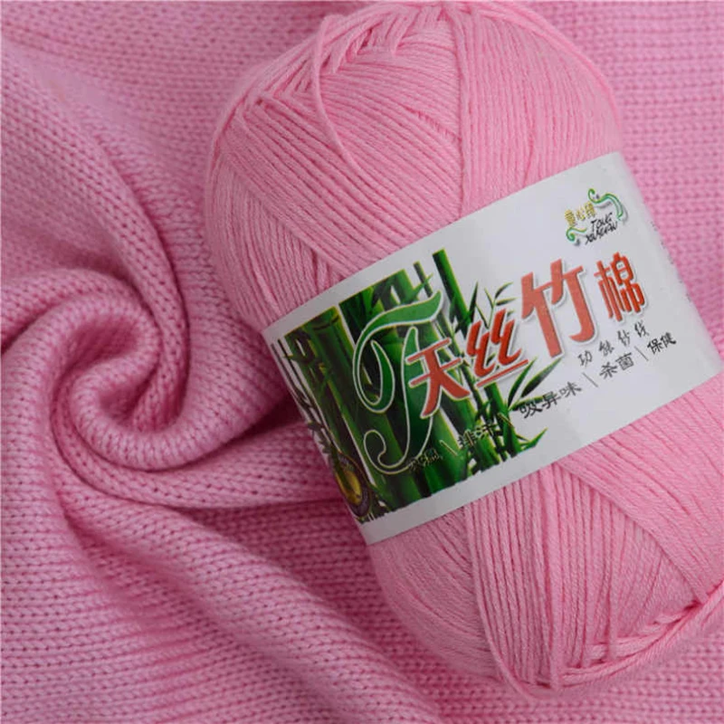 50g/Ball Bamboo Yarn Hand Knitting Autumn Winter Soft Crochet Wool