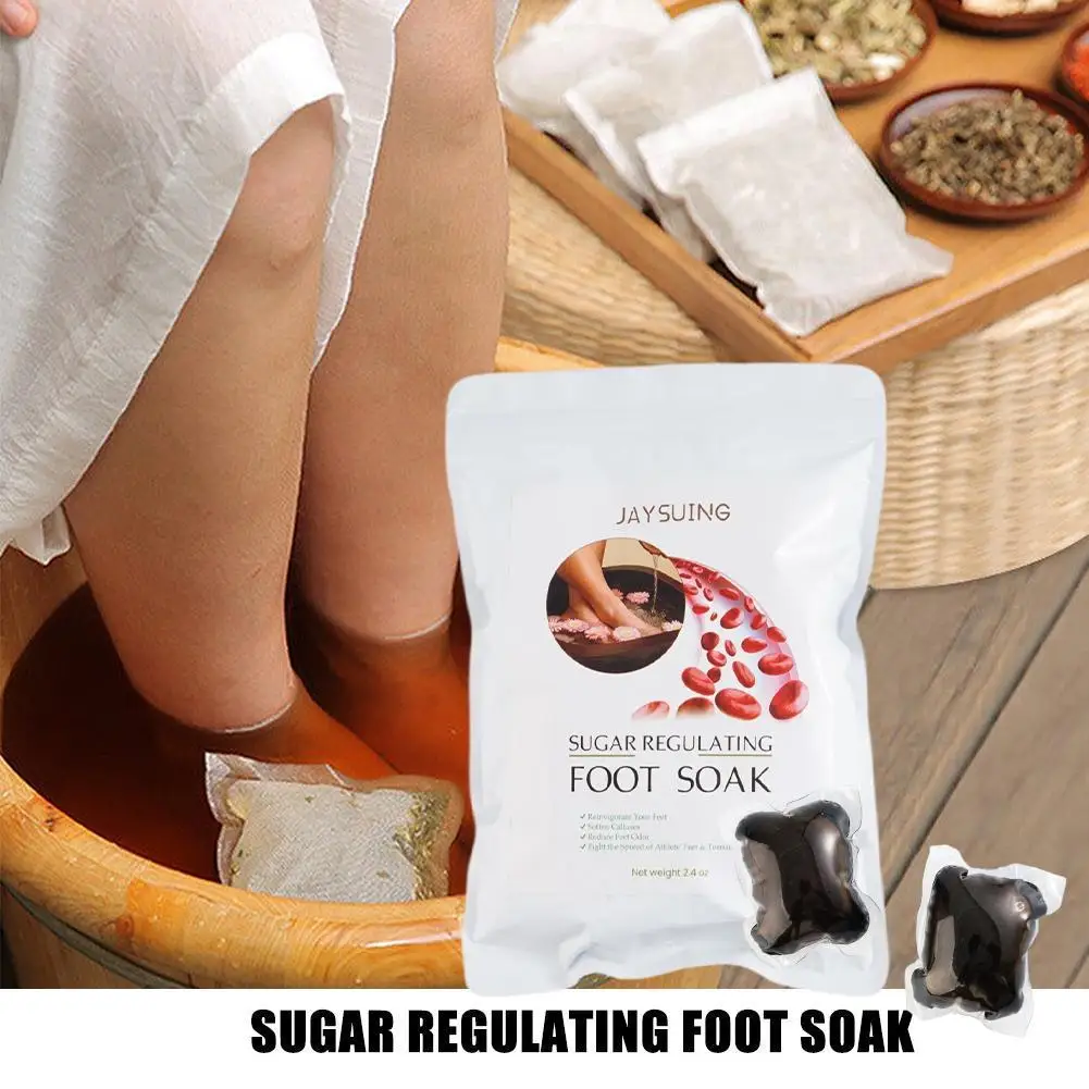 

10pcs Foot Cleansing Soak Gel Sugar Regulat Foot Soak Dehumidification Detox Relieve Fatigue Natural Herbal Slimming Foot Bath