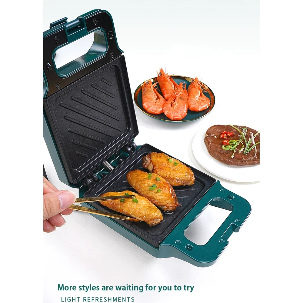 Multi-function Sandwich Maker Mini Light Breakfast Maker Egg Omelette Tray Fried Steak Whole Dish Heated Non-stick Plate