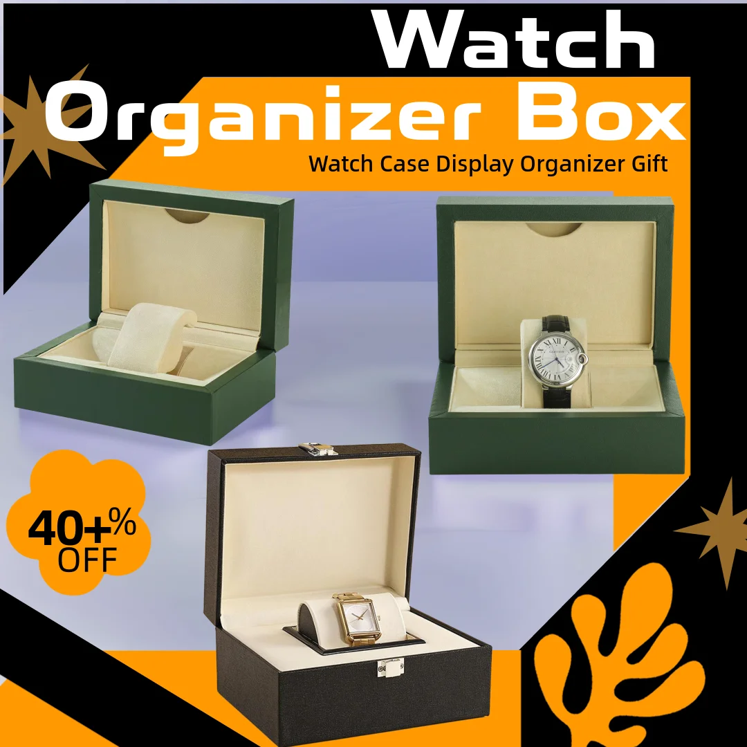 Watch Storage Box Watch Display Stand Watch Display Case Home Decoration Wooden Portable