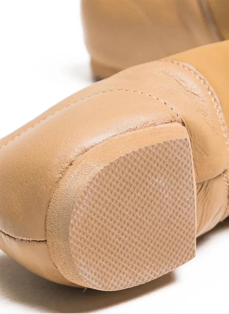 Dance Shoes Genuine Leather Stretch Slip on Jazz Dance Shoes For Women Men Exercise