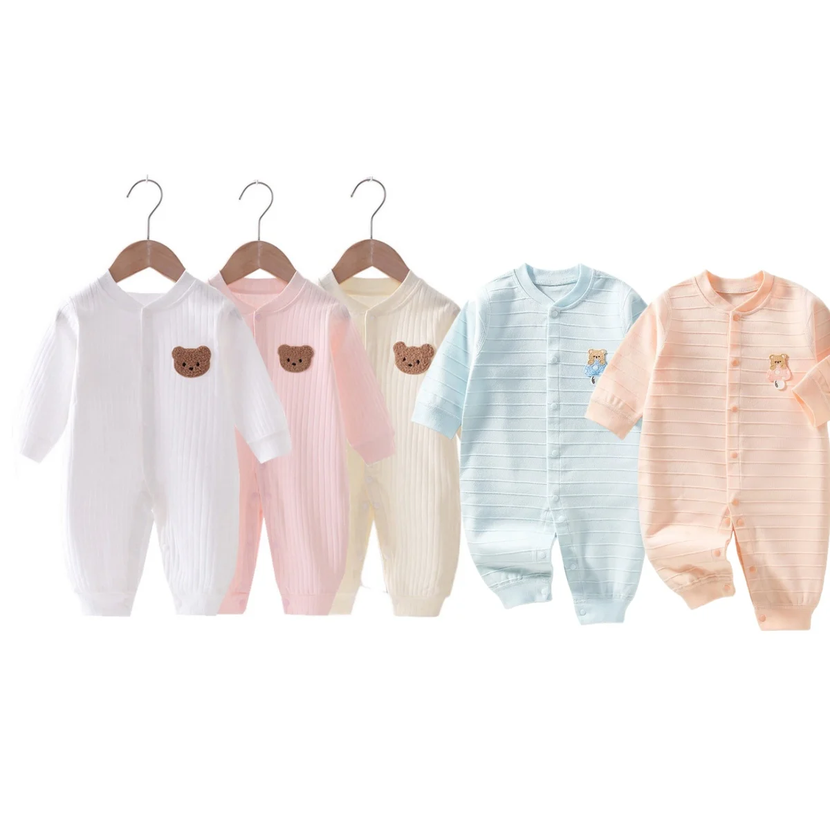 Newborn Baby Clothes Girls Boys Rompers Warm Pajamas Cute Onesies for Babies Long Sleeve Bodysuit & One-piece