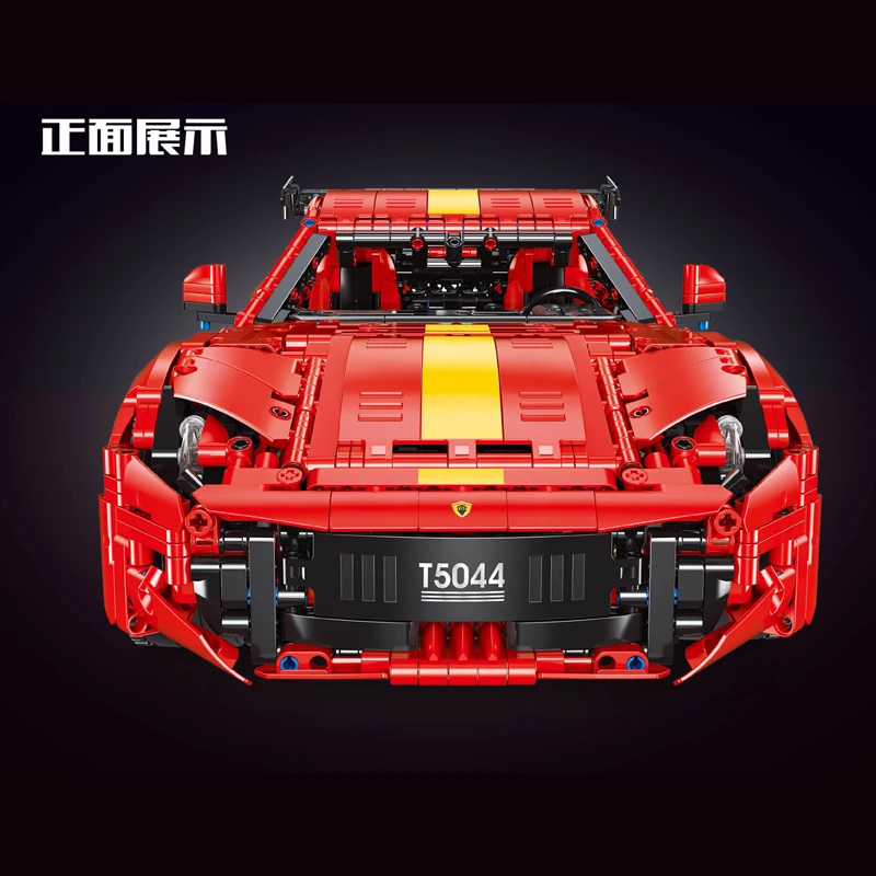 IN magazzino 1:8 MOC Technical Remote Control Sports Car 812 Building Blocks mattoni assemblaggio di giocattoli modello per Set regalo di compleanno per ragazzi