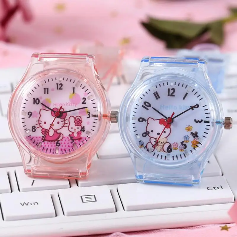 

Anime Sanrio Hello Kitty Cartoon Electronic Watch Child Primary School Students Waterproof Watch Watches Fashion Casual Gifts