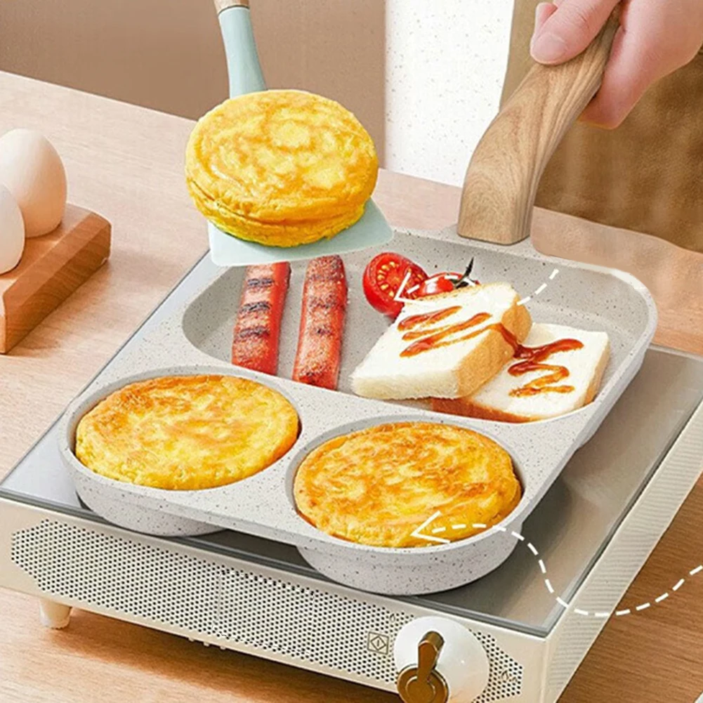 

1pcs Non-Stick Frying Pot Pan Thickened Omelet Pan Egg Pancake Steak Pan Hamburg Bread Cooking Egg Breakfast Maker Cookware Pan