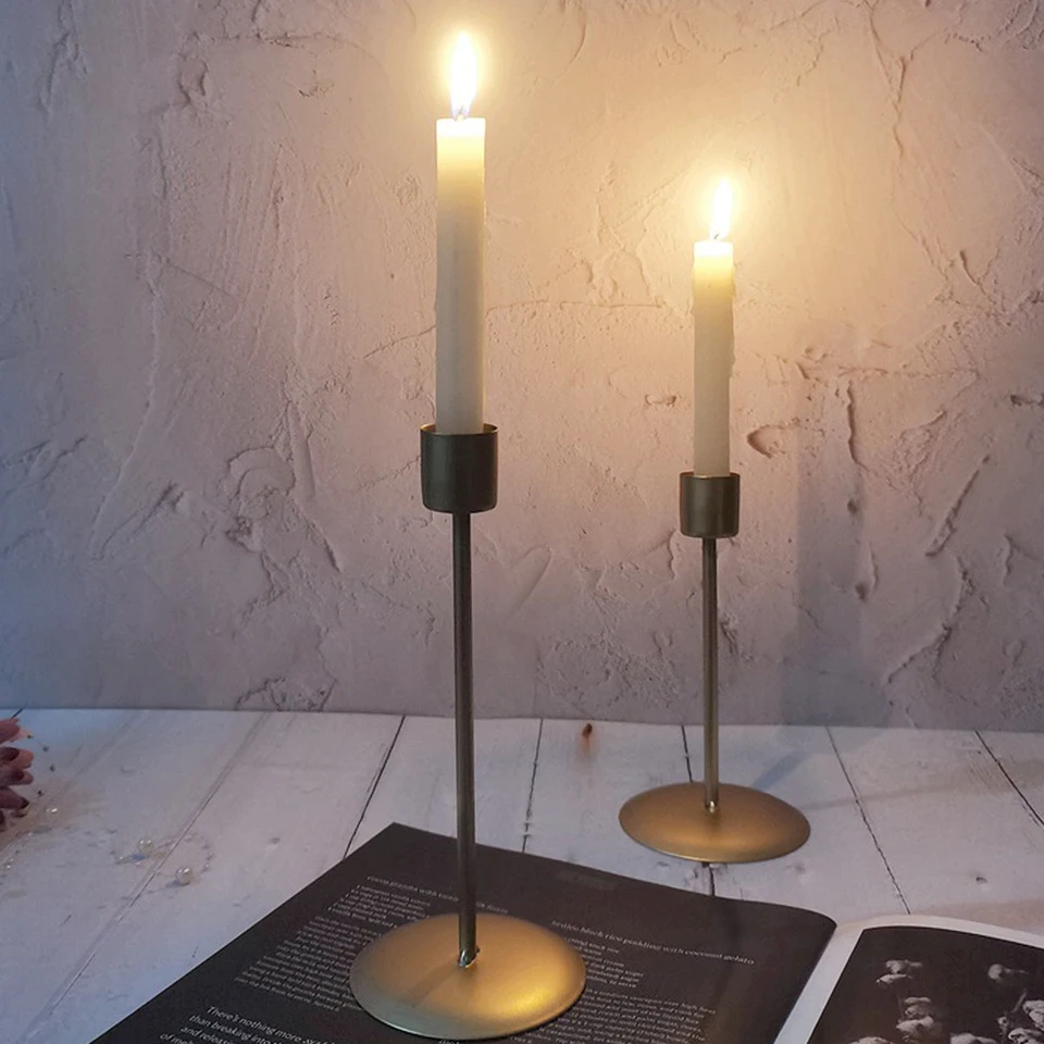 Candelabro Vintage De Hierro Forjado, Candelabro Shabby De Los Años 60, Decoración Del Hogar De Mediados De Siglo, Candelabro Negro, Regalo Rústico Para Sala De Estar, Inauguración De La Casa - España
