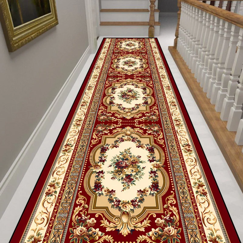 Bohemian Long Corridor Carpet Luxury European Decoration Hallway Rug Non-slip Easy Cleaning Floor Mat Stairway Runners Carpets 5