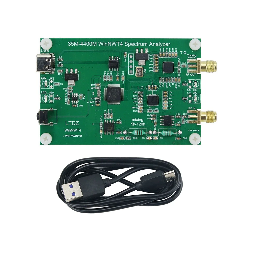 LTDZ_35M-4400M USB 스펙트럼 분석기 모듈, 스펙트럼 신호원 PCB, Win XP Win7 Win10 35-4400M 스펙트럼 분석기, 핫 세일