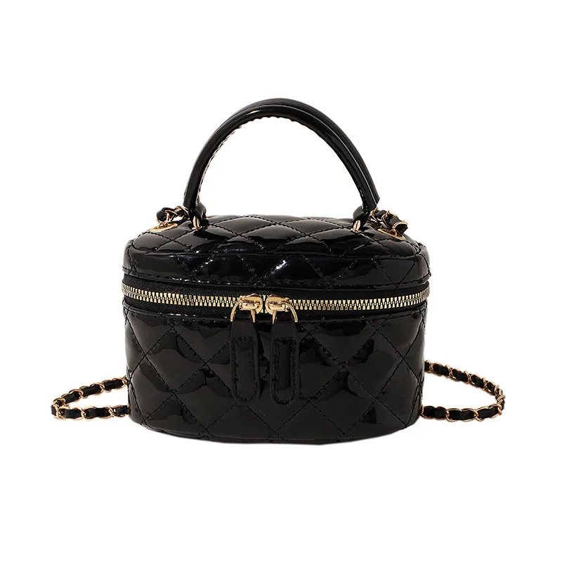 

Lingge Chain Bag For Women's Handbags 2023 Best New Trend Mini Versatile One Shoulder Crossbody Bags Fashion Handheld Bucket Bag