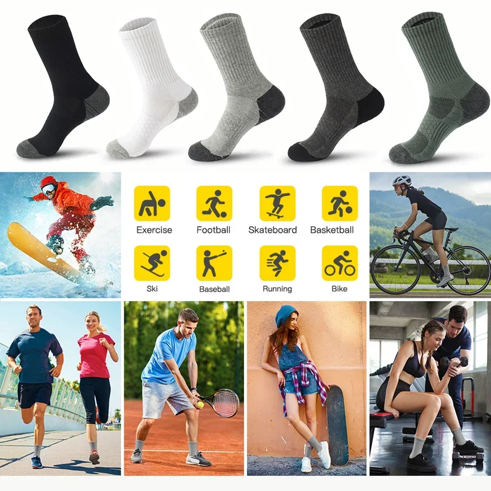 5 Pair Men's Ankle Socks with Cushion Athletic Running Socks,Performance Cushioned Breathable with Support Crew Socks 15 S6713fa9fcdb443578a002ab3c22fd396H
