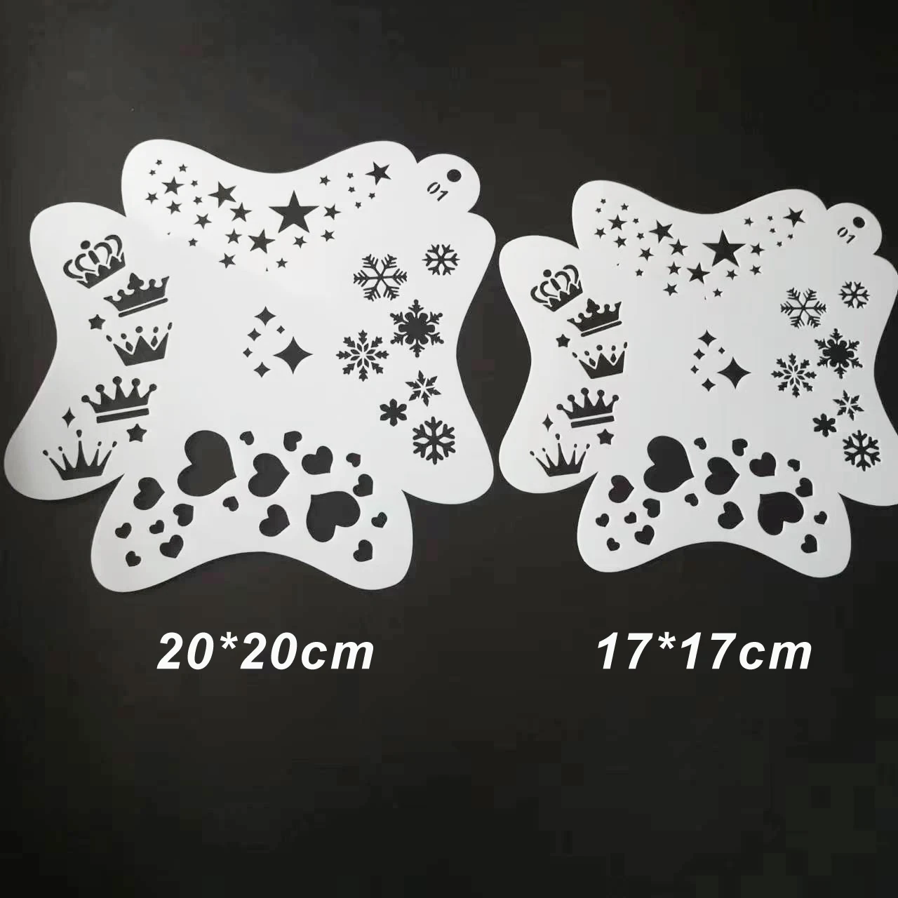 Professional Template 20cm*20cm Decorative Hand Painting Body Art Paint Stencils DIY Makeup Tools For Adults Kids 1 Pcs face painting template henna tattoo stencils