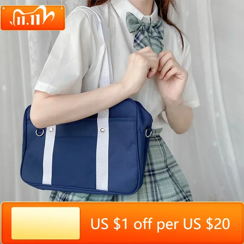 

Japanese College Student Bags School Bag JK Commuter Bag Briefcase Anime Cospaly Costume Shoulder Tote Bags Messenger Handbags