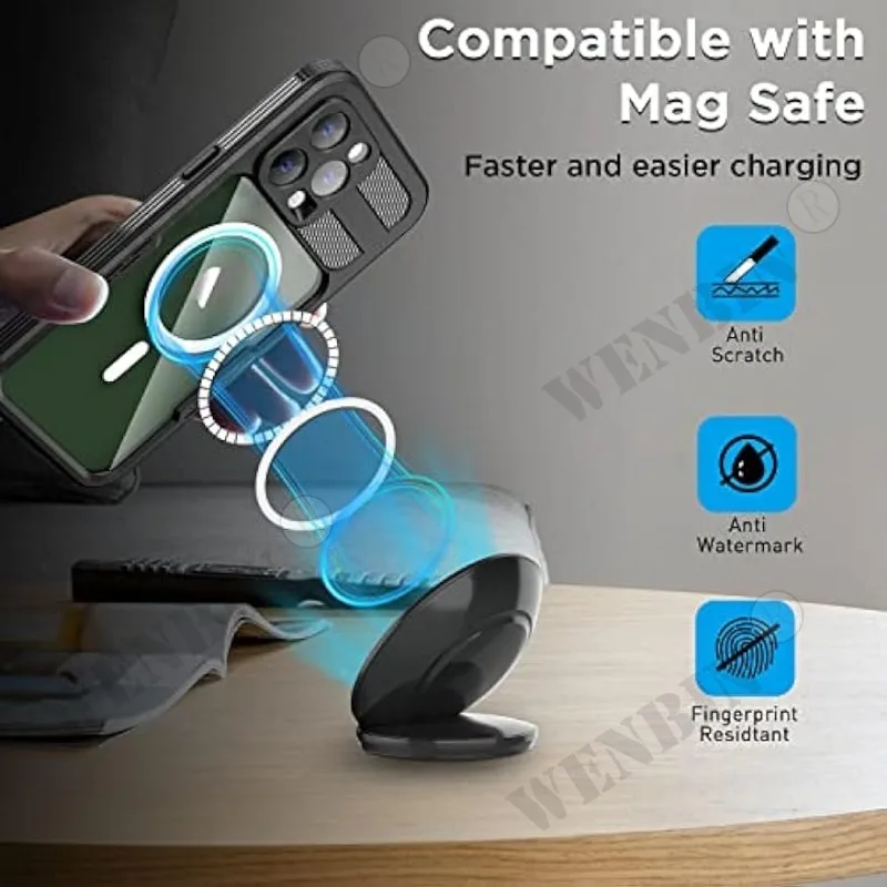 Waterproof Case iPhone 15 14 Pro Max Plus Compatible with Magsafe Snow Dust Shock Proof 360° Underwater IP68 Certified Cover