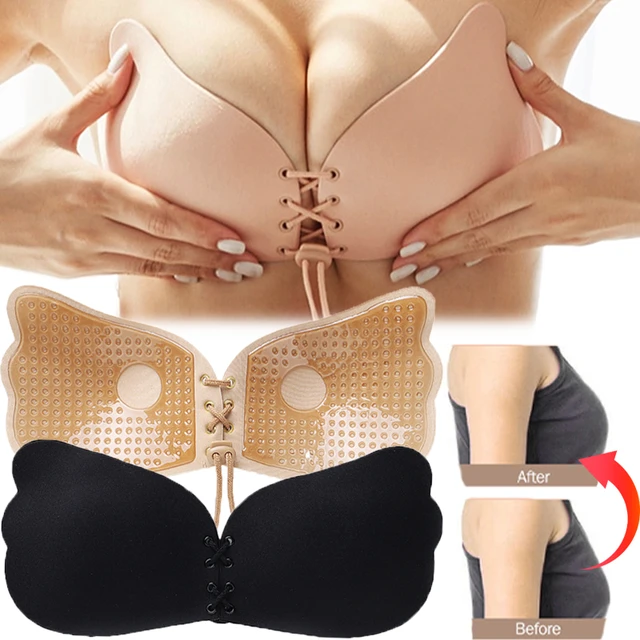 Silicone Bra Adhesive Push Strapless Bras Back  Bra Sexy Self Adhesive Push  - New - Aliexpress