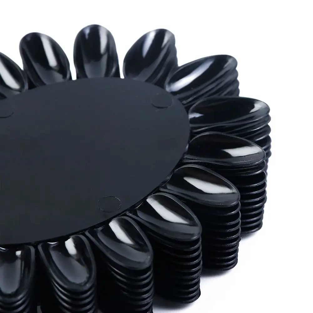 Palette With Ring False Nail Art Tips Display Wheel DIY Display Tool Nail Art Polish Color Card Nail Art Practice Display