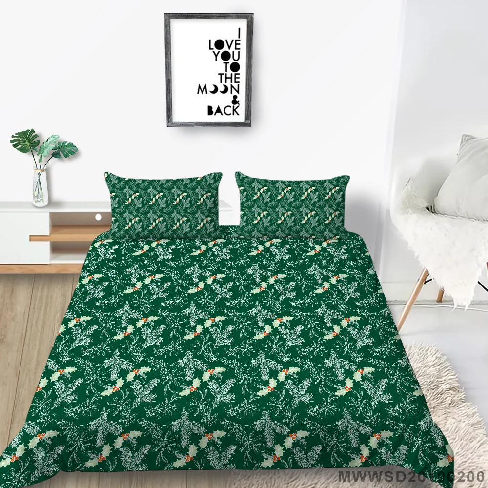 

Christmas Style Duvet Covers Polyester Bedroom Decor Children Teens Single Double Size Bedroom Decor Bedspreads
