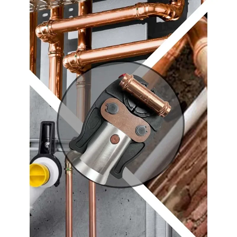 home. ProPress Tool Kit,Copper Tube Fittings Hydraulic Pipe Crimping Tool with 1/2 inch,3/4 inch and 1 inch Jaw Copper Pipe Pres 6
