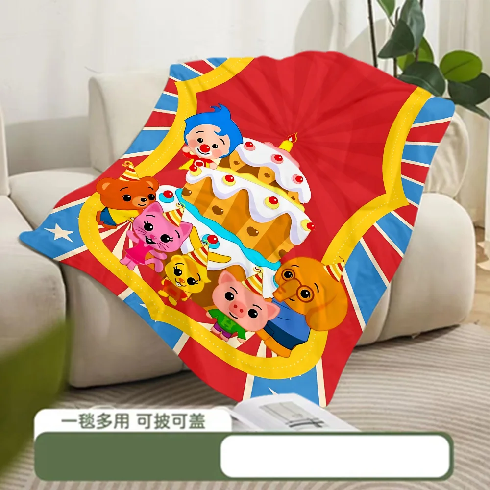 Printed Blanket Picnic Blanket Cartoon Anime P-Plims Plim Warm Blanket Soft and Comfortable Home Travel Birthday Gift 5