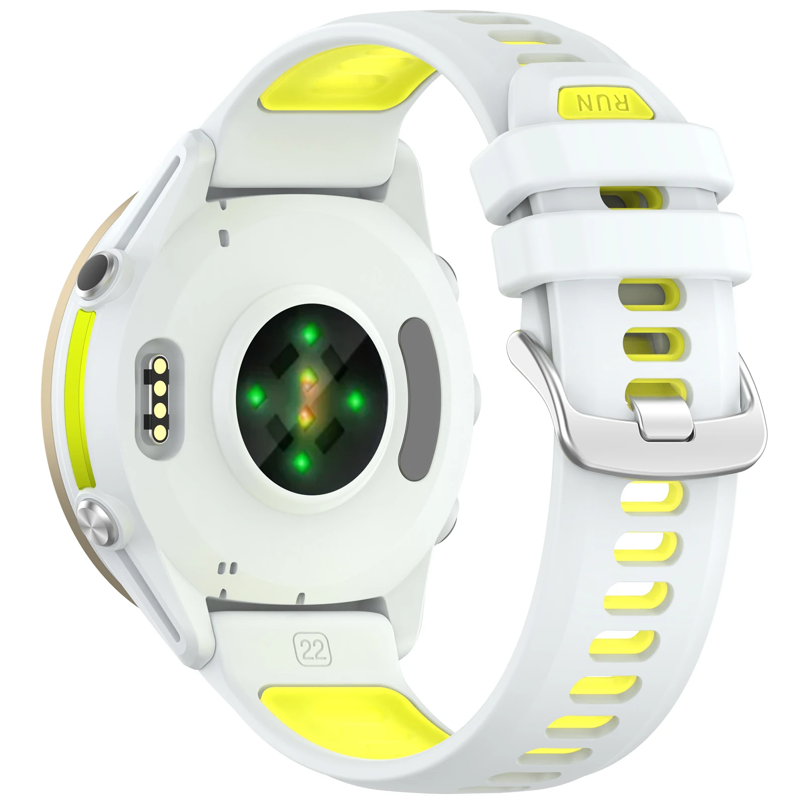 Versatile 22mm Silicone Smartwatch Strap Bracelet