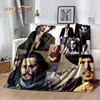 3D Printing Johnny Depp Series Soft Plush Blanket,Flannel Blanket Throw Blanket for Living Room Bedroom Bed Sofa Picnic Cover 4
