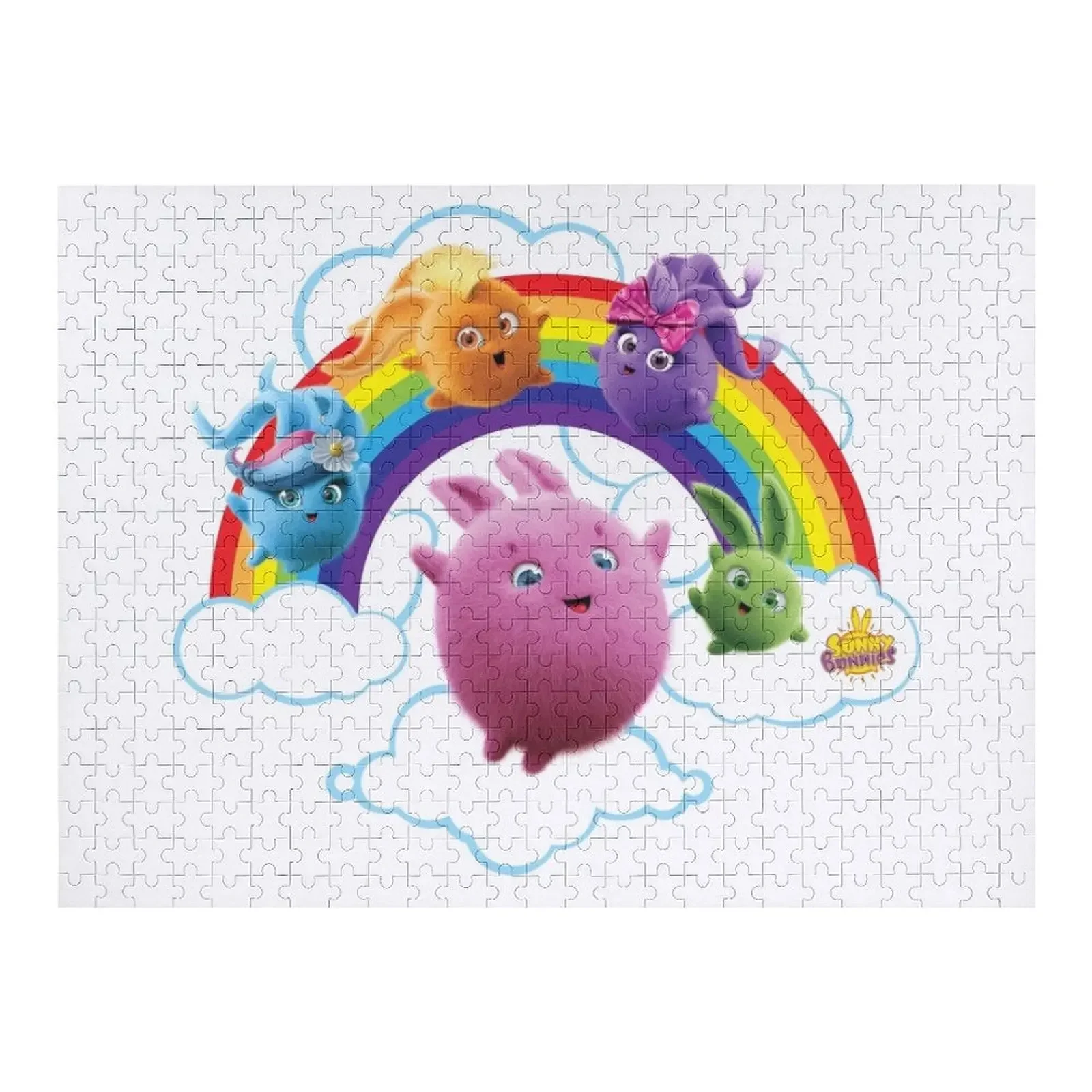 Sunny Bunnies - Rainbow Bunnies Jigsaw Puzzle Woodens For Adults Novel Toys For Children 2022 Puzzle