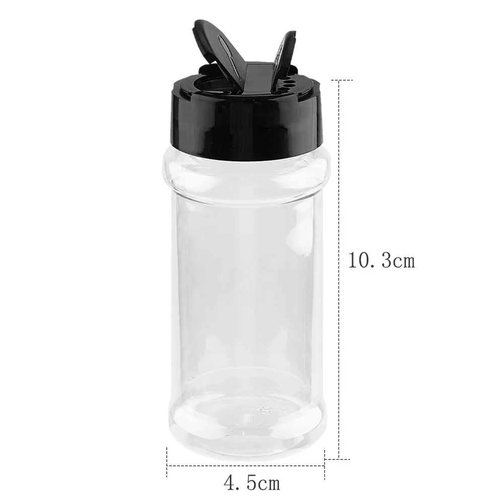 1PCS Jars for spices Salt and Pepper Shaker Seasoning Jar spice organizer Plastic Barbecue Condiment Kitchen Gadget Tool