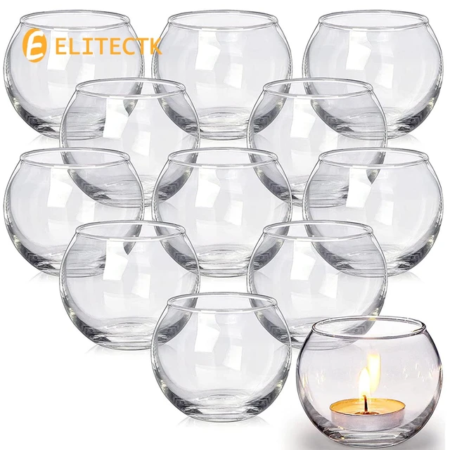 Scented Candles Christmas Candlestick Holders Block Glass Jars For Candles  Tealight Holder Romantic Decoracion Navidad X8t002 - Candle Holders -  AliExpress