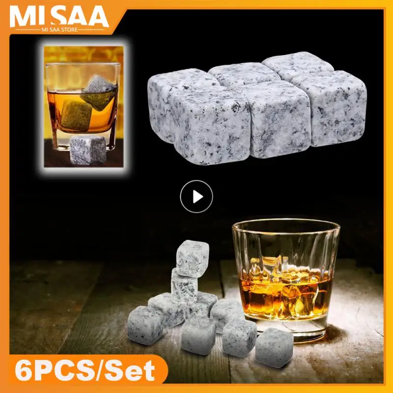 Pietre Di Whisky In Granito Naturale Che Bevono Cubetti Di Ghiaccio Whisky Stone Wine Rocks Cooler Regalo Di Nozze Favore Accessori Per Bar Di Natale