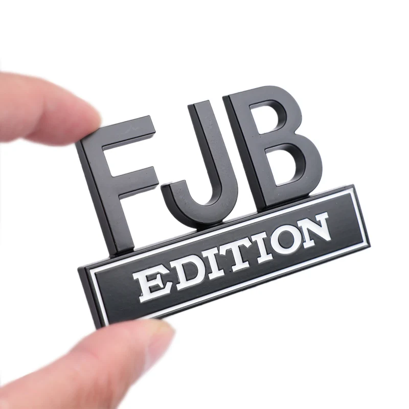 1pcs FJB Edition Emblem 3D Badge Car Sticker Letters Badgeslide Fender for  Truck, RV, Scooter, SUV, Door Decoration - AliExpress