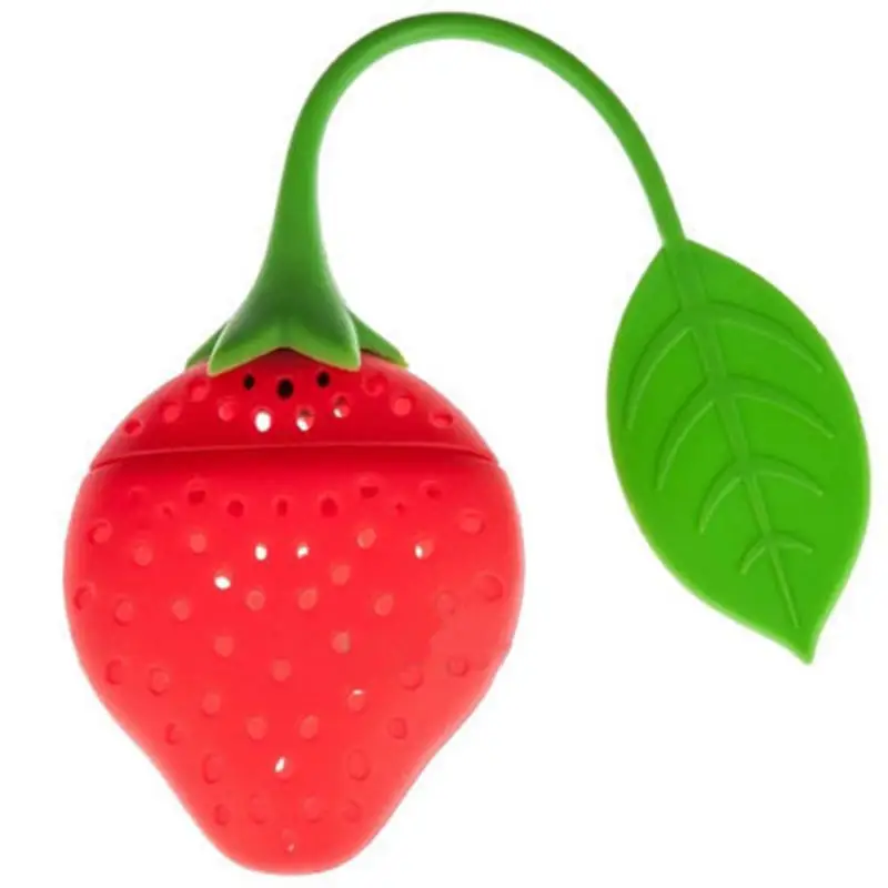 Creative tea infuser Tea Infuser Ball Silicone Teaware Tea Leaf Strainer Diffuser Teapot Tool Strawberry Shape Bag Teabag Kitchen Accessory