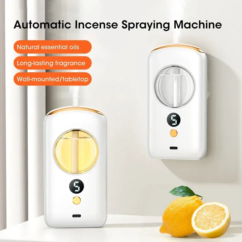Mini Aroma Diffuser Plant Essential Oil Nebulizer Home Car Aromatherapy Machine Toilet Bedroom Deodorization Air Purification