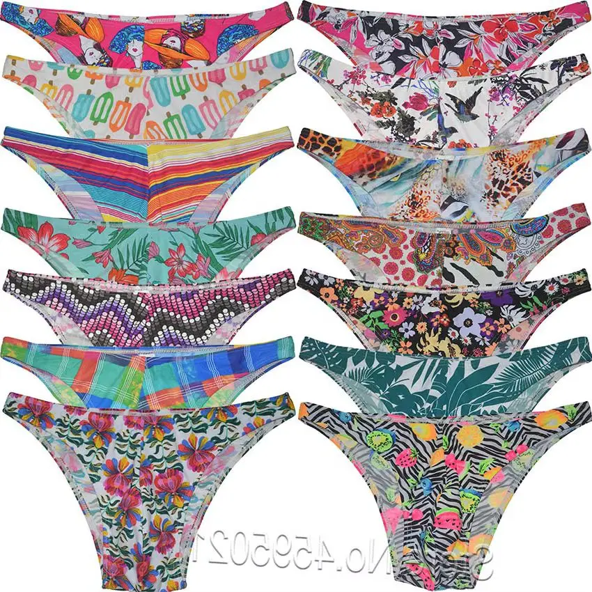 Slip Bikini Uomo Con Sacca Frontale Lunga – Finto Nuts Out – Microfibra, Taglie M/L/XL – JAXFSTK