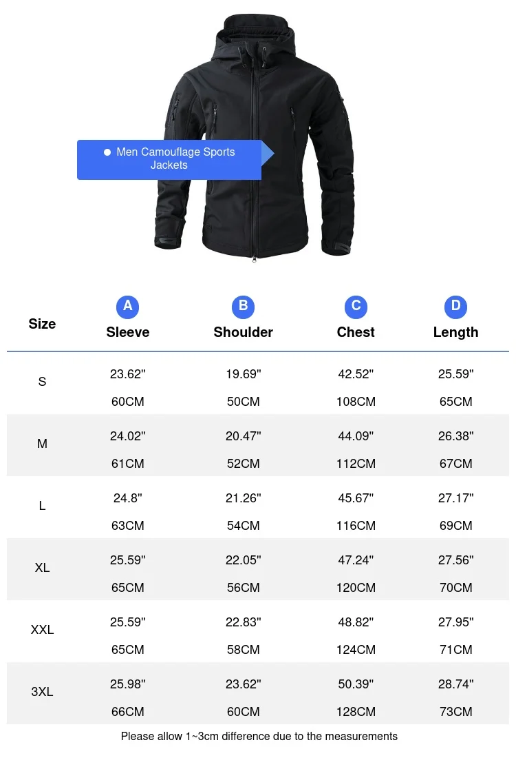Autumn Winter Mens Mountain Ski Warm Padded Jackets Men Climbing Fleece Windbreaker Hooded Coats Men Waterproof Tactical Jacket 6