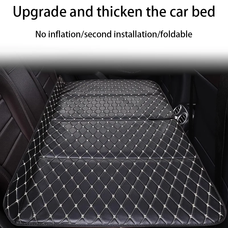 Inflatable Air Bed Car Sleeping Mattress Camping Mattress Inflatable Camping Mattress For Tesla All Sedans And SUVs Mattress Cozy Travel Car Bed Foldable Auto Back Seat Extender Mattress Car Camping Accessories