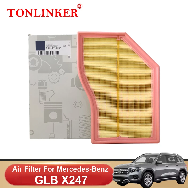 

TONLINKER воздушный фильтр A6540940204 для Mercedes Benz GLB X247 2020 2021 2022 2023 GLB 180d 200d 220d 4matic, автомобильные аксессуары, товары
