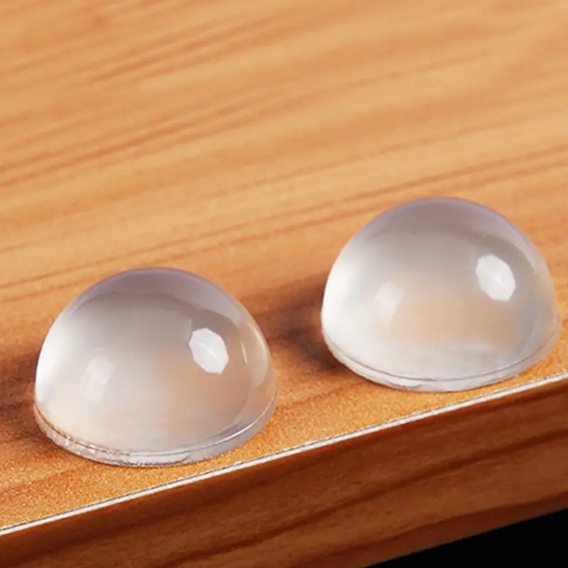 Silicone anti slip mat 100pcs 8mmx2mm Transparent Silicone granules Door handle sticker Anti bump Silicone cushioning