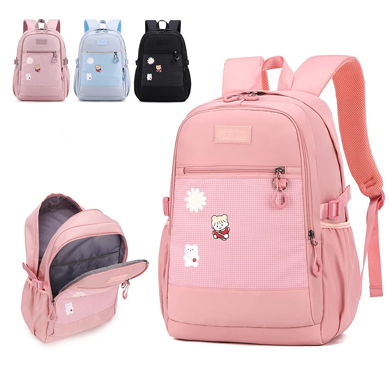 New High Quality Large Schoolbag Cute Student School Backpack Printed